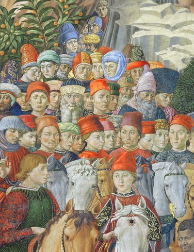 La Procesión de los Magos (detalle) de Benozzo di Lese di Sandro Gozzoli